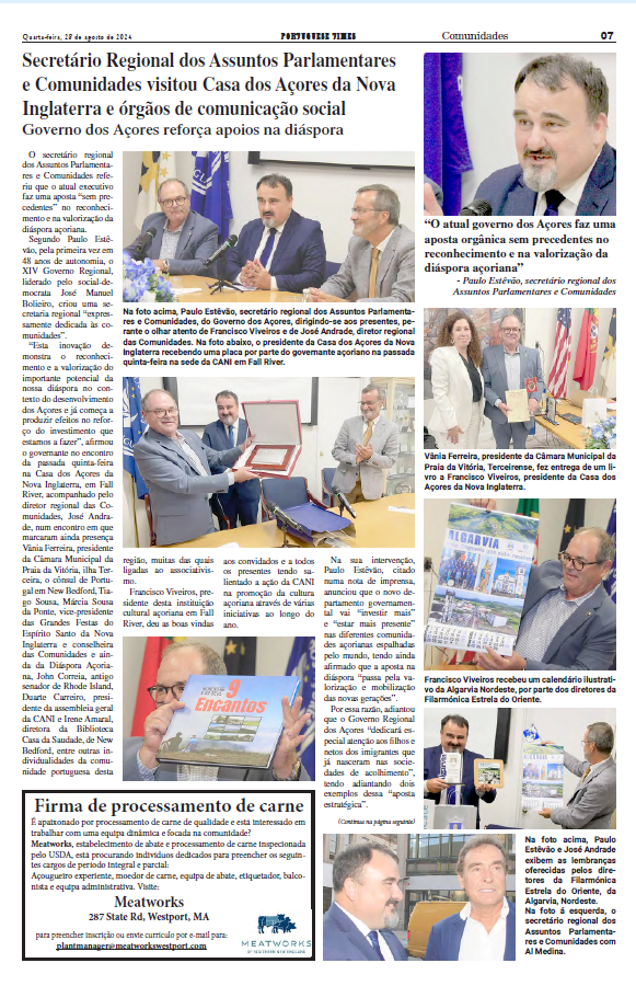 Entrega de lembranças e convívio institucional